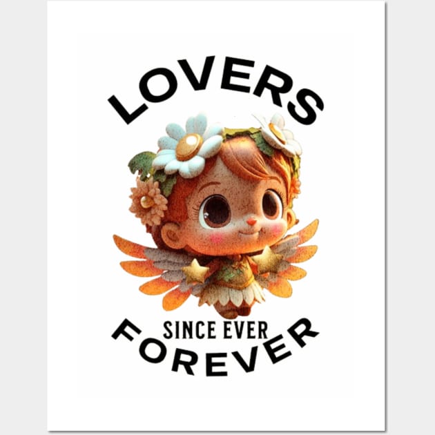 LOVERS FOREVER SINCE EVER Wall Art by LegnaArt